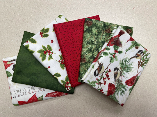 Christmas Holly Fat Quarter Bundle | 6