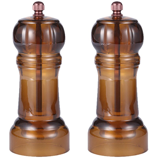 Fvbjd - Hand Grinding Pepper Mill Pepper Grinder Western Food Supplies Western Food Seasoning Bottle brown