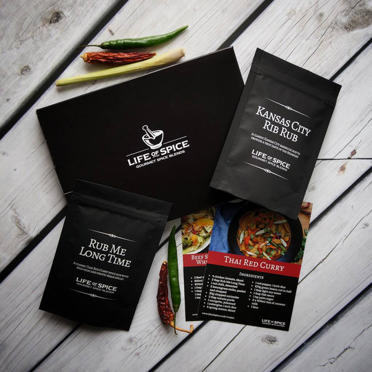 Gourmet Rubs And Spice Letterbox Gift With Recipe Cards