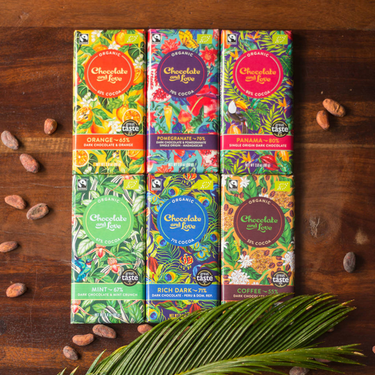 Vegan Organic Fairtrade Chocolate Selection