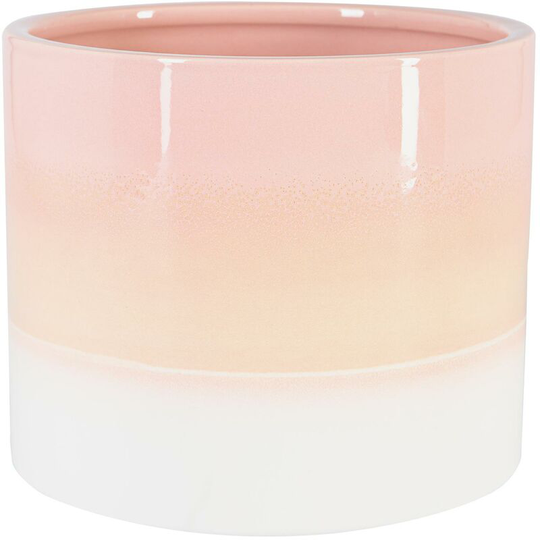 Nicola Spring Reactive Glaze Plant Pots - 15.5cm - Pink - Pack of 2