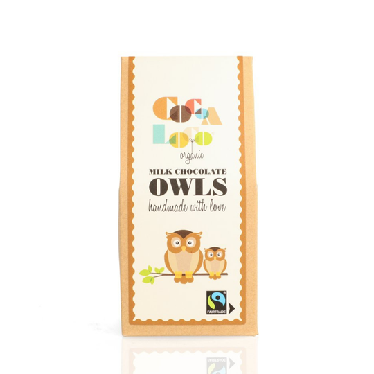 Organic Milk Chocolate Owls Box