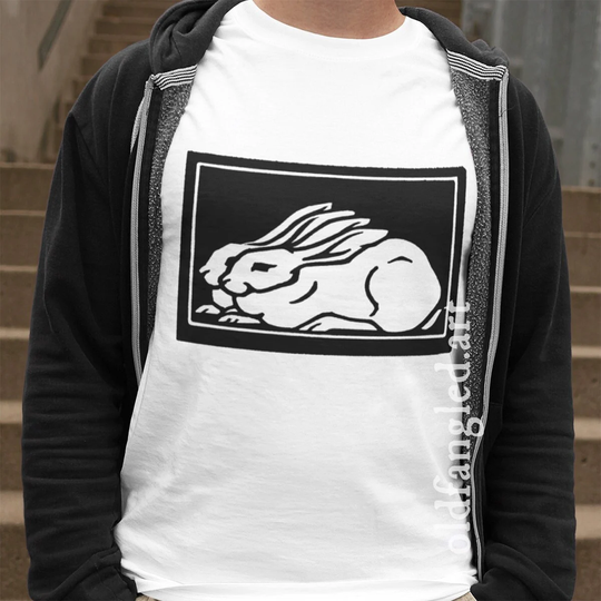 Two Rabbits | 1923/4 - Unisex Organic T-Shirt, Vintage Style Art T-Shirt
