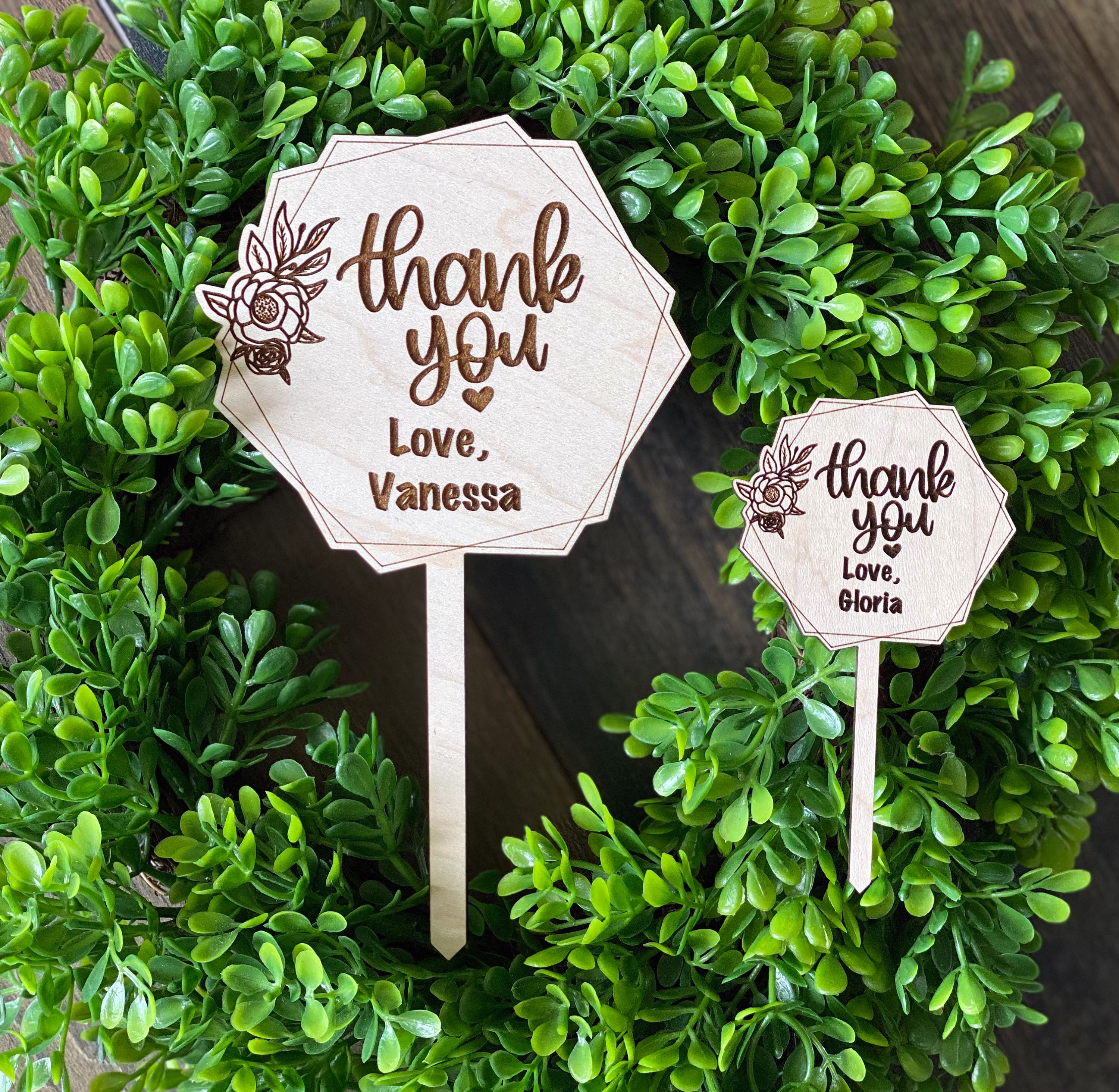 Thank You | Appreciation Gift Plant Stake Planter Sticks