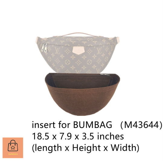 For Bumbag Purse Organizer Insert, Felt Bag Organizer With Zipper