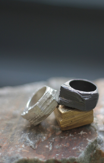 Personalized Alchemy Ring, Organic Rustic Special Gift For Her, Unisex Alternative Commitment Personalised Band, Unique