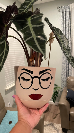 Lady Face Planter Pot/Succulent Planter/Face/Gifts