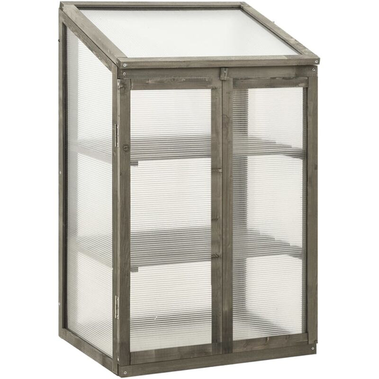 Hommoo - Greenhouse 60x45x100 cm Firwood