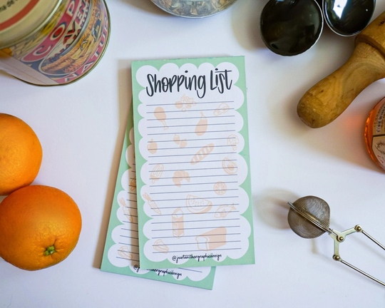 Shopping List Pad in Spanish, Organize Your Groceries, Small Notepad To Help You Shop