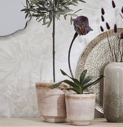 Asina Plant Pot In Blush Pink