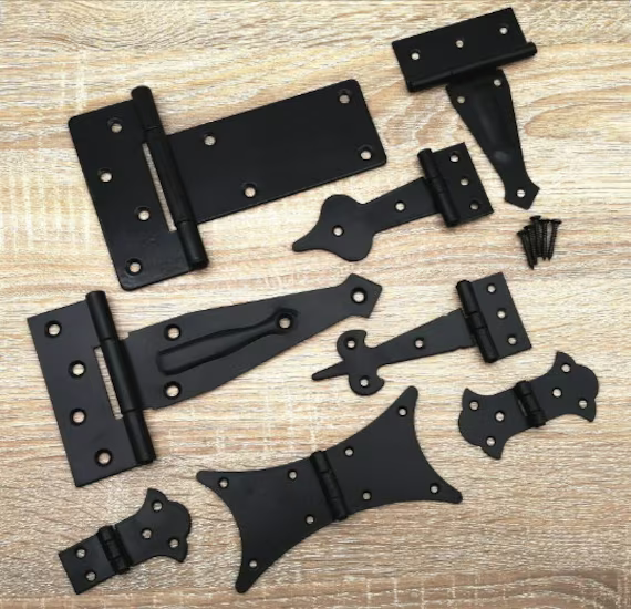 Black Powder Coated Antique Ornate Chest Box Trunk Casket Cabinet Door Gate Hinges