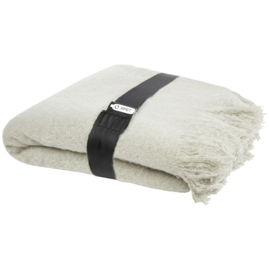 Seasons Faux Mohair Blanket (One Size) (Light Grey) - Light Grey