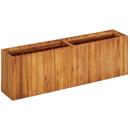 Garden Raised Bed 150x30x50 cm Solid Acacia Wood - Brown