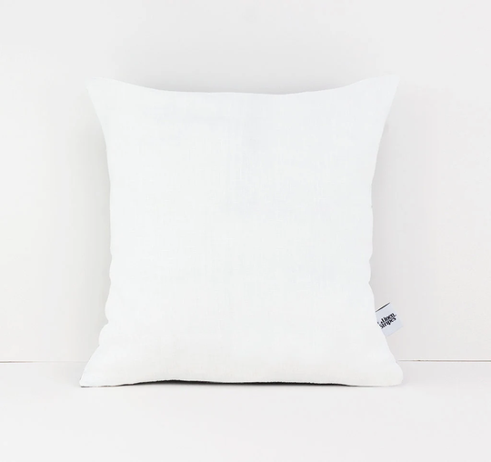 White Linen Cushion Cover. Organic Bedding. Pillow Cover 20x20. Pillowcase. Euro Sham. Throw
