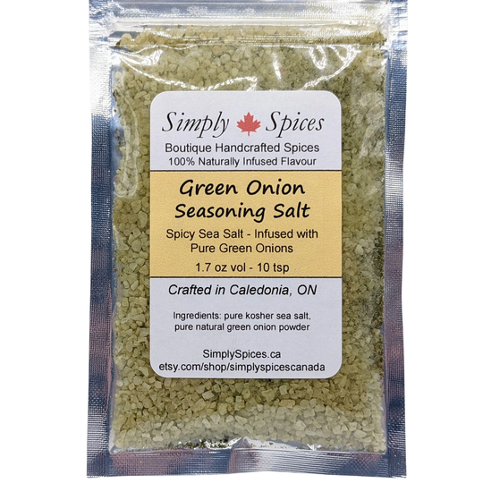 Green Onion Gourmet Sea Salt | All-Natural Flavoured Seasoning Salts