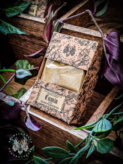 Cumin Seed Powder - Organic | Dried Magical Herbs For Traditional Witchcraft & Folk Magic Theft Protection, Domination, Shadow Work
