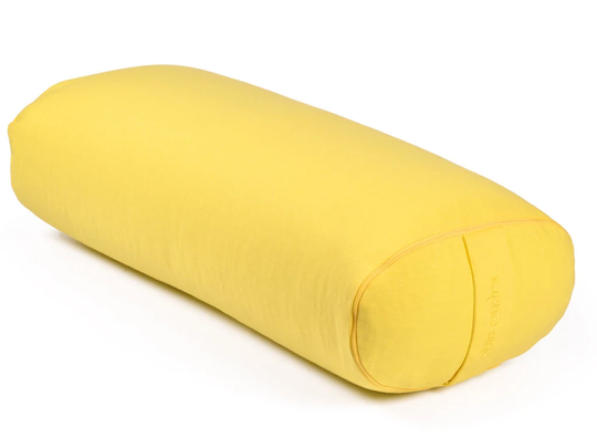 Yoga Bolster Oval Spelt 100 % Organic Cotton 60 cm X 15 30
