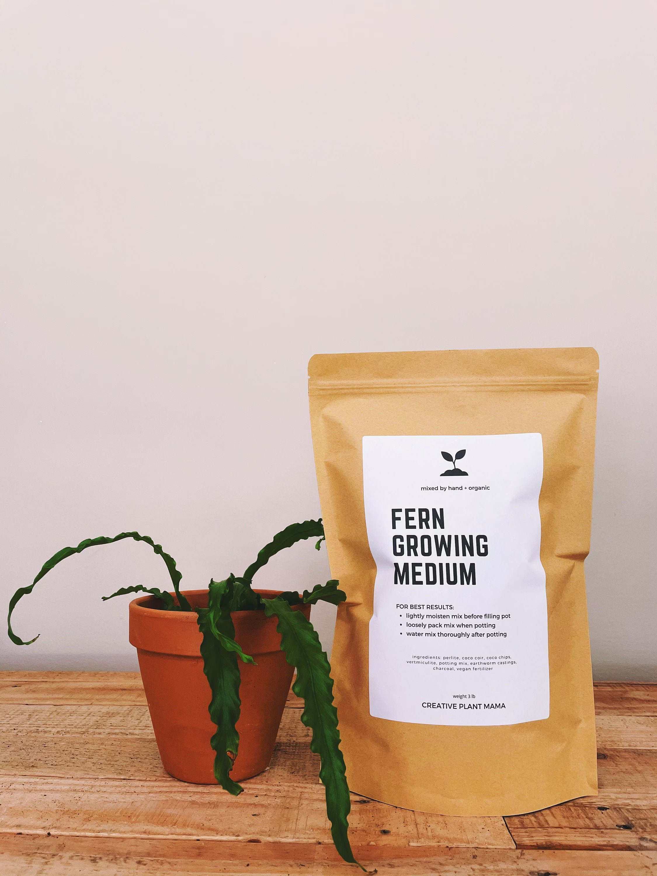 Fern Soil Mix - Houseplant Growing Medium 3 lb/2 Gallon