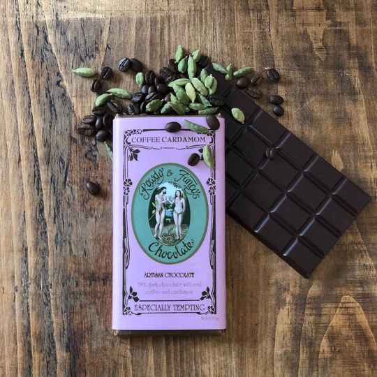 Coffee Cardamom Organic Chocolate Bar