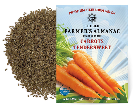 The Old Farmer's Almanac Carrot Seeds | Heirloom Tendersweet