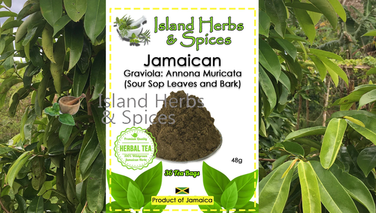 Graviola Annona Muricata -Sour Sop Tree Leaves & Bark 36 Tea Bags