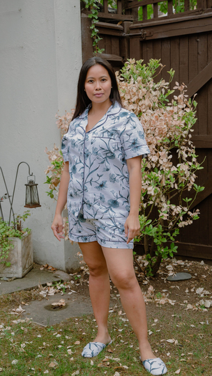 100% Organic Cotton Pyjamas, Sustainable Cotton, Block Print, Womans Pyjama Set, Ladies Pjs, Cotton Set, Sustainable Gifts For Her