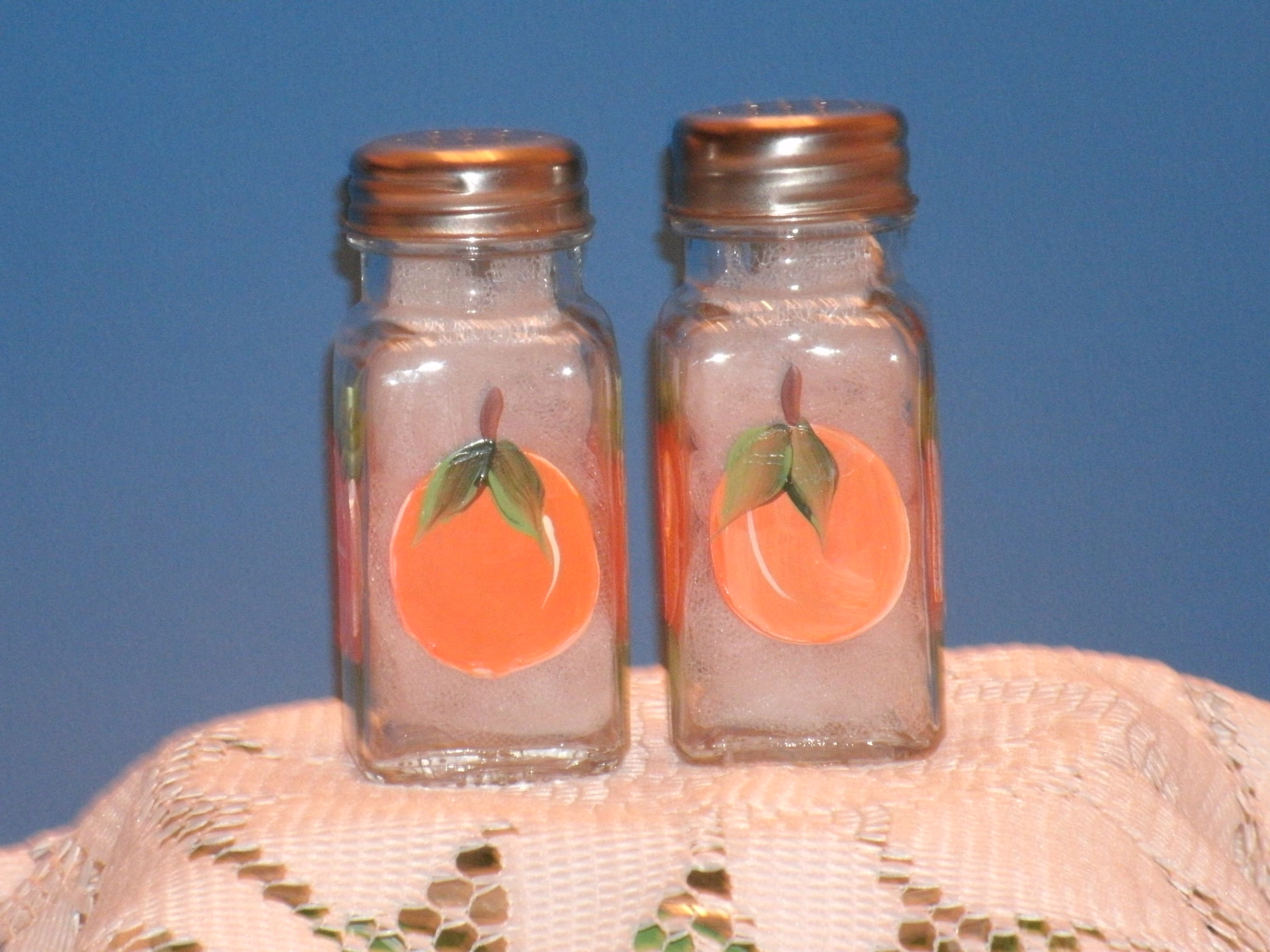 Orange Salt & Pepper Shakers