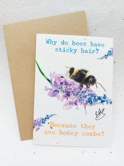 Plantable Seed Cards Eco Friendly Cards Paper Funny Birthday Card