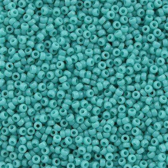 Miyuki Seed Beads 15/0, 0412 - Opaque Turquoise Green, Beads, Miyuki Beads, Seed Beads Japanese Seed