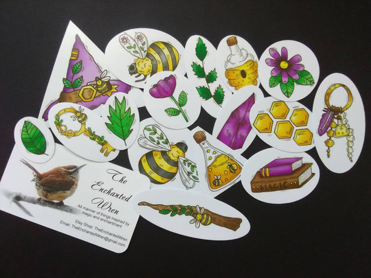 Bee Witch Sticker Set