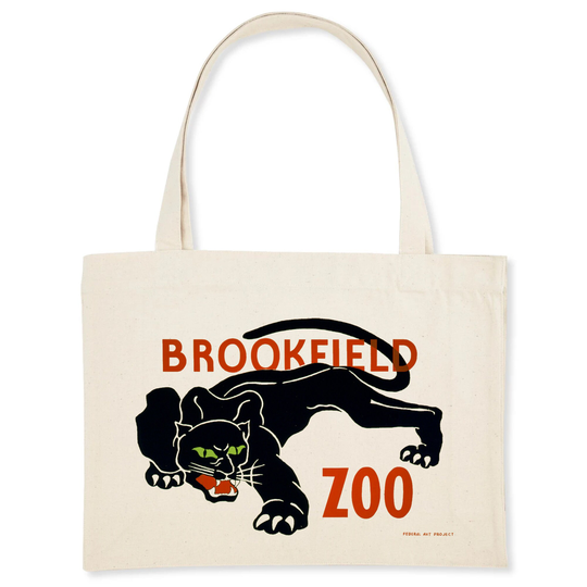 Brookfield Zoo, Chicago, 1936 - Organic Shopping Bag