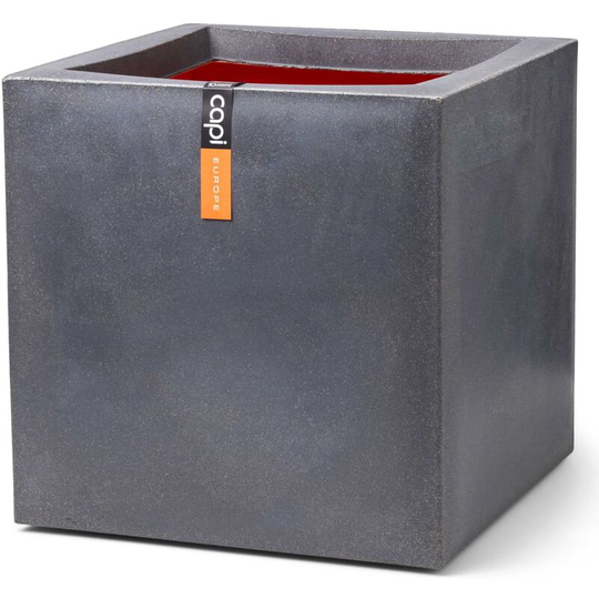 Planter Urban Smooth Square 30x30x30 cm Dark Grey Capi Grey