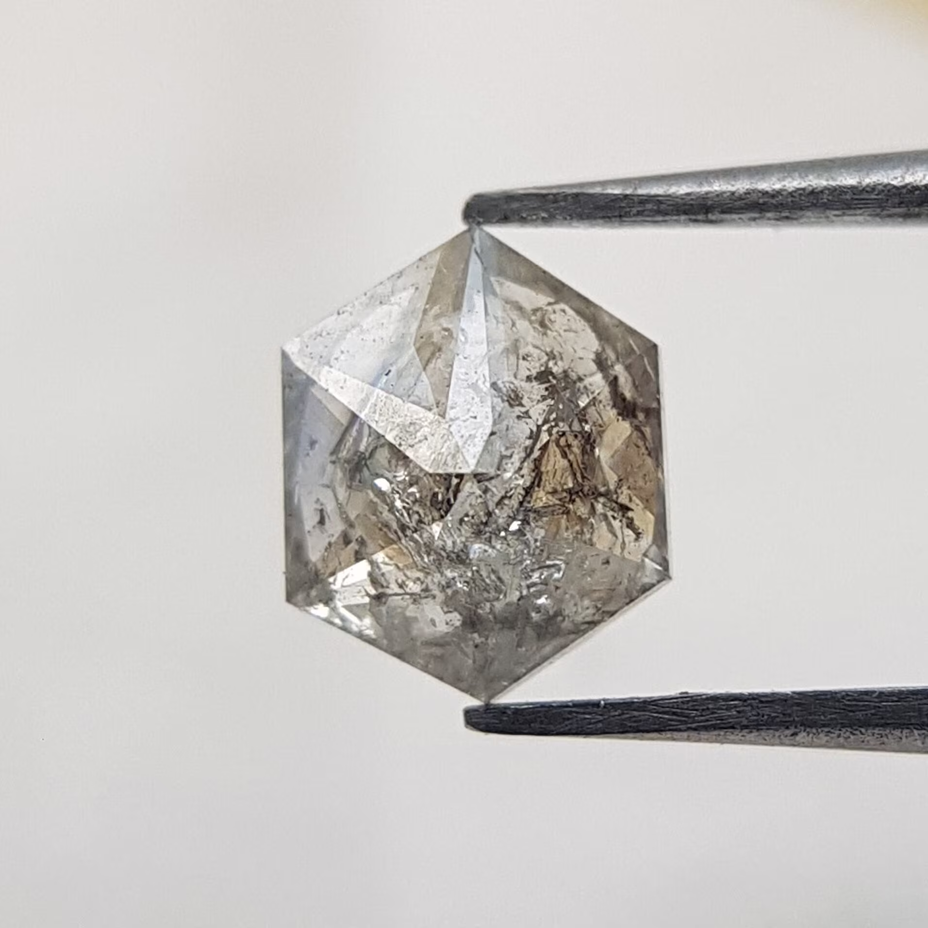 0.59 Ct Hexagon Salt & Pepper Diamond | Loose For Sale Natural Engagement Ring, Promise Ring Unique Galaxy
