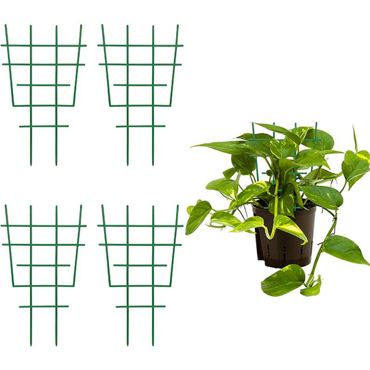 Trellis for Climbing Plants Plastic Small Plant BR-Vie Support Outdoor Indoor Garden Plant Trellis for Pot Plants (4Pcs)