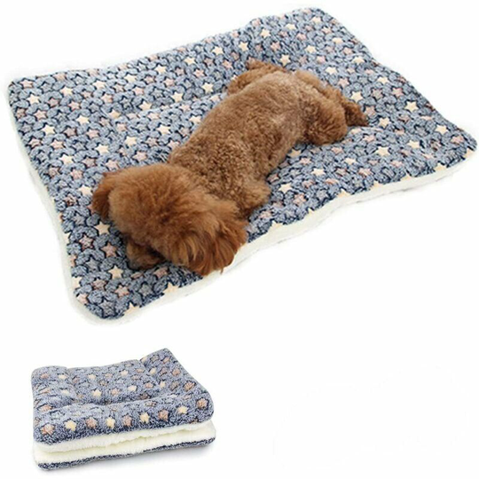 Monly - Reversible Dog Mat Lovely Cat Mattress Cushions Dog Beds Washable Soft and Comfortable Pet Sofa Cushion Suitable for All Seasons - Free Plush