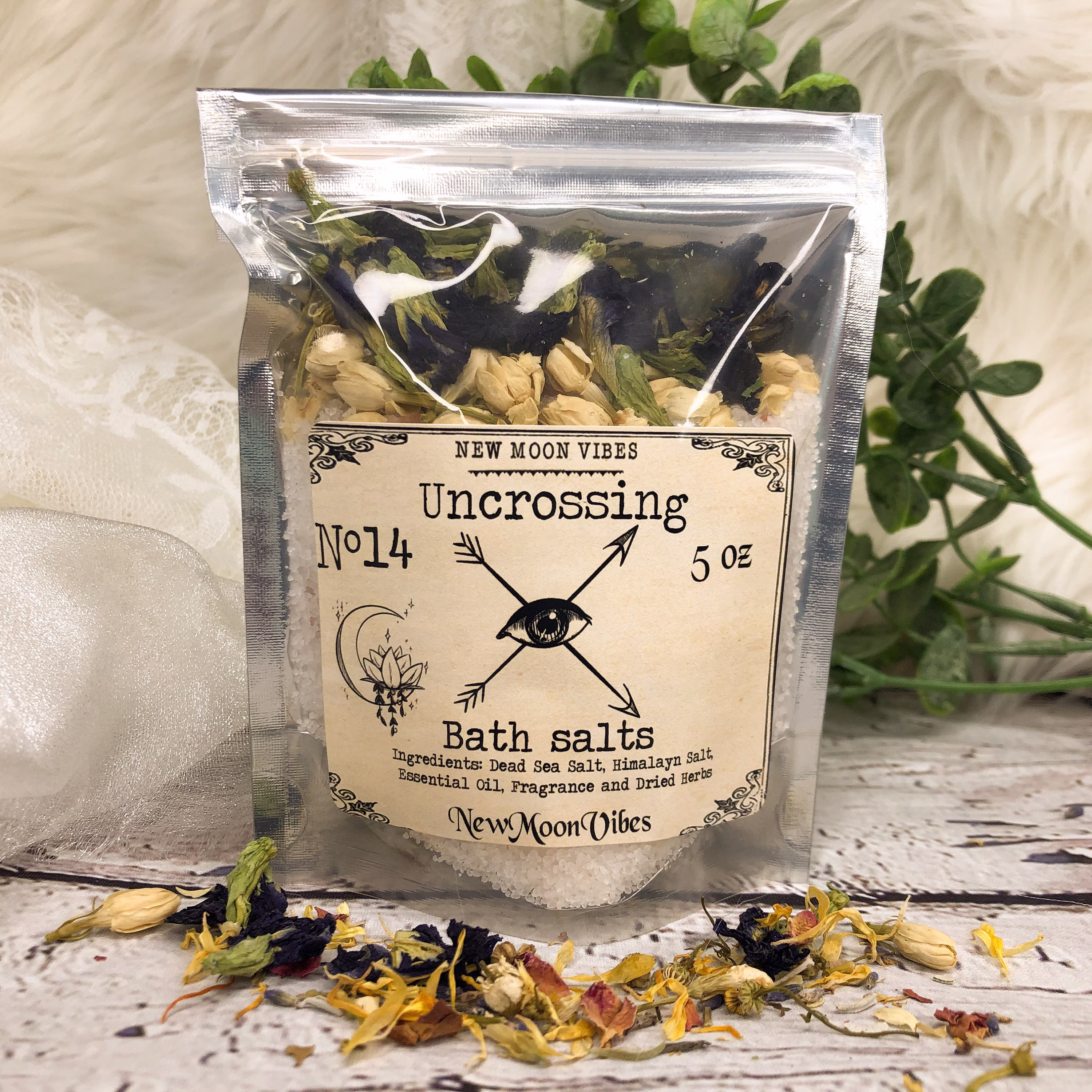 Unhexing Uncrossing Conjure Herb Bath Salts Wicca Pagan Spell Protection