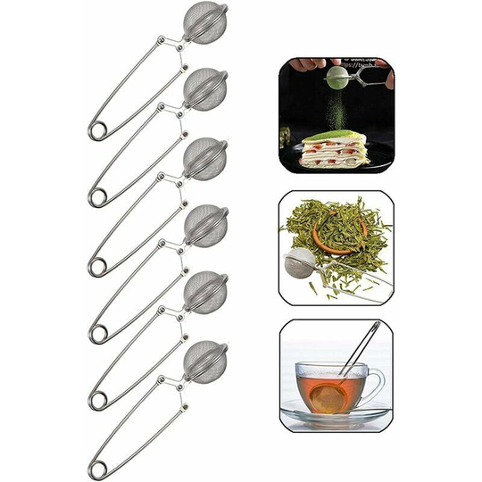 Spherical Shaped Tea Infuser stainless steel Tea Ball Clamp Tea Strainer Spice Tongs Stainless Steel Tea Tongs for Cup Tea Ball Strainer for Loose