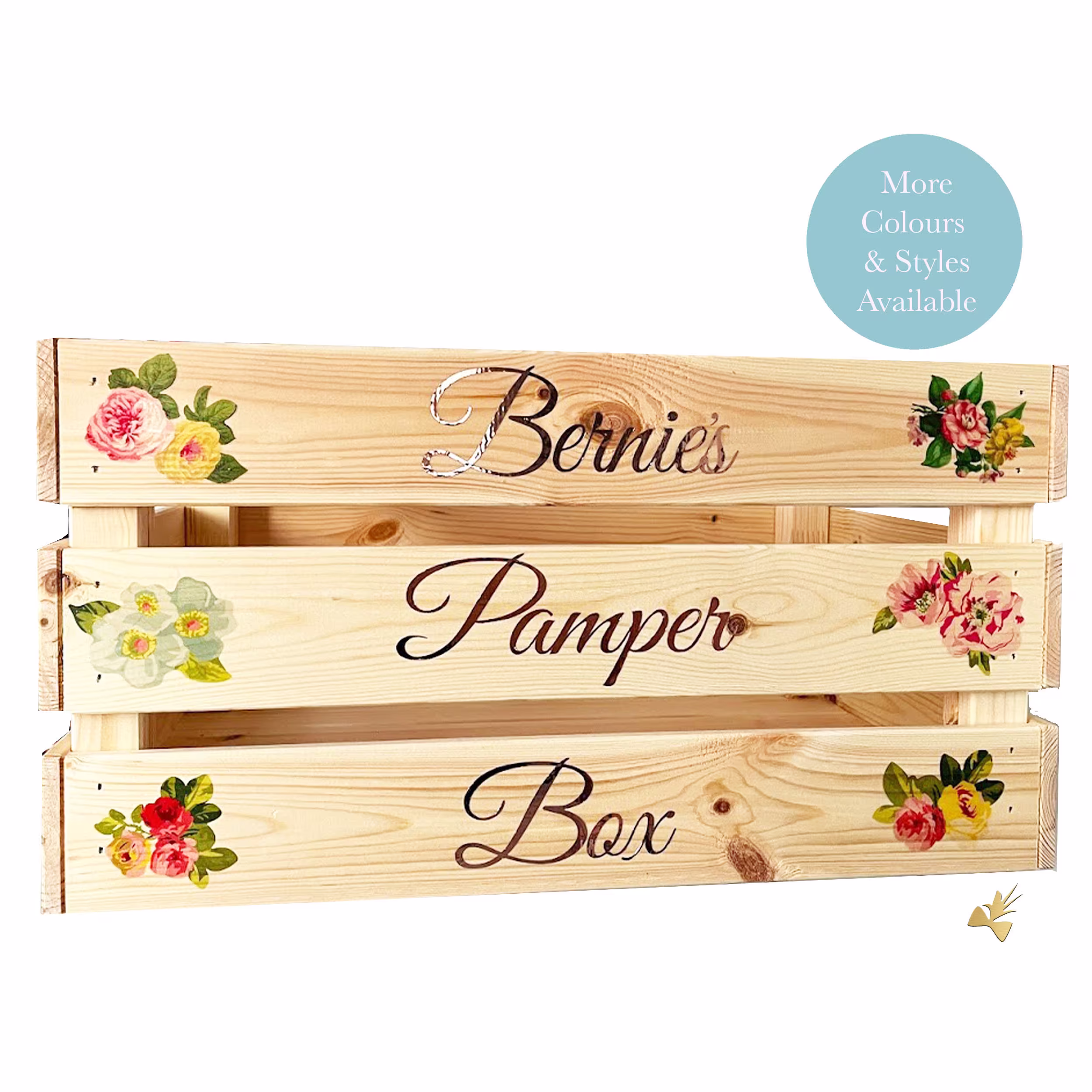 Personalised Self Care Box, Pamper Wooden Gift, 40Th Birthday Gifts For Women