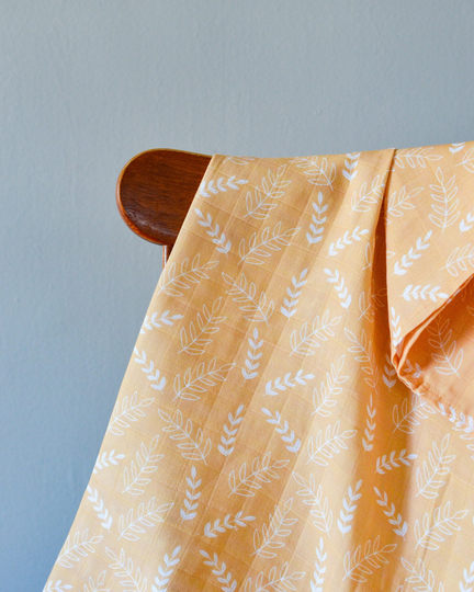 Mustard Organic Cotton Muslin - Blanket- Swaddle Blanket -Baby Shower Gift -New Parent Baby