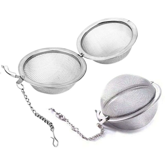 2pcs Ball Strainer Infuser Filter - Tea Ball Shaped Tea Strainers - Stainless Steel Mesh Spoon For Leaf Herb Fruit Filter - Thsinde