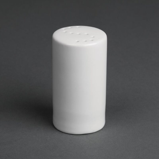 Whiteware Salt Shakers 80mm Pack of 12 - CB702 - Olympia