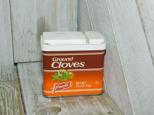 Vintage Frenches Seasoning Tin Can Cloves Seasoning, Display Only, Vtg Spice Jars, Kitchen, Daysgonebytreasures Dc