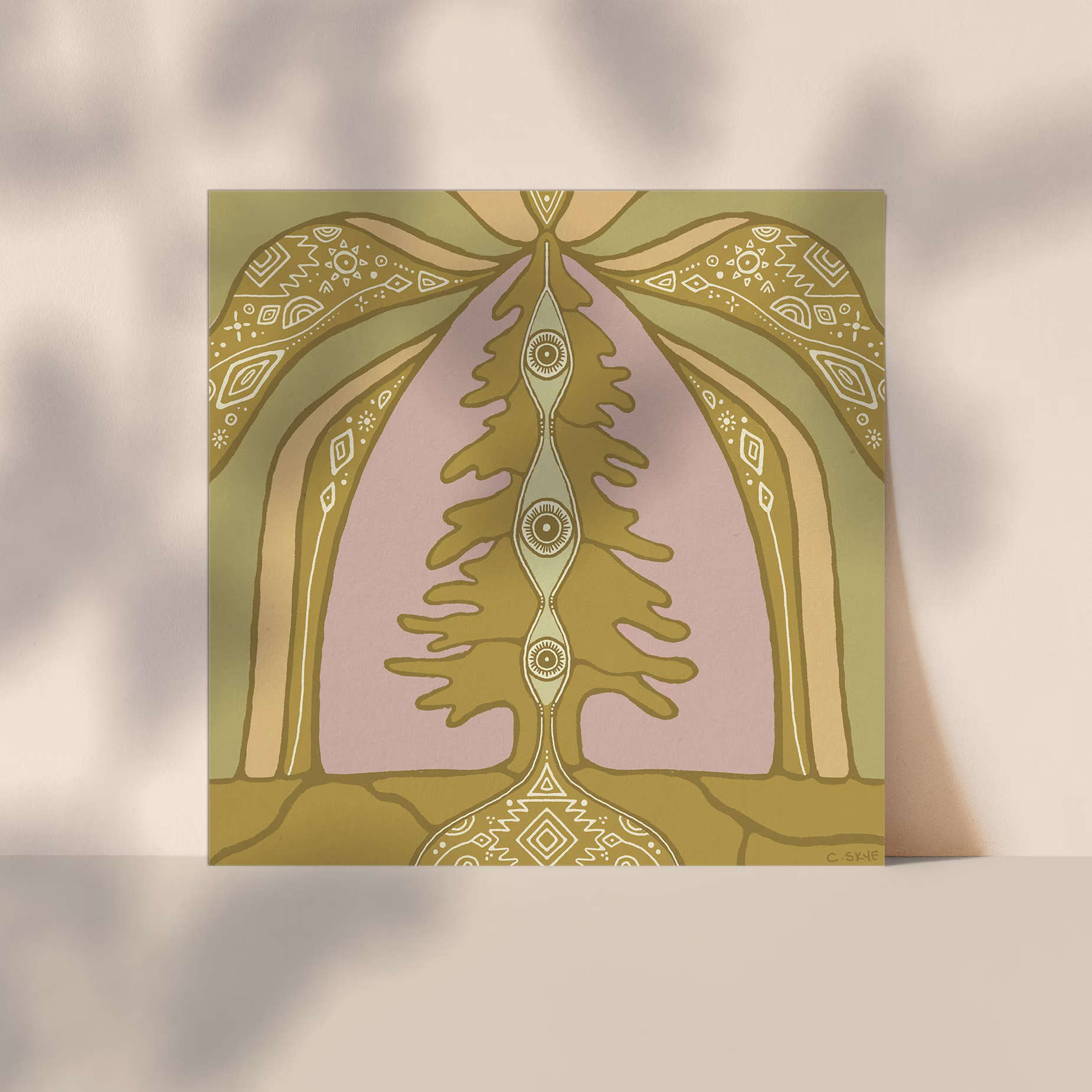 Quiet Forest - Open Edition Art Print Earth Art Tree Artwork