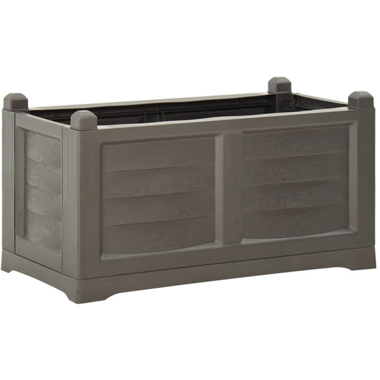 Flower Box Grey 80x42.5x42 cm pp