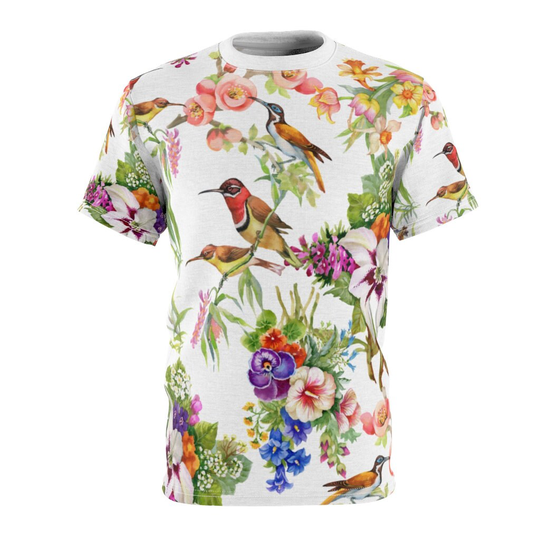 Birds & Flowers All Over Print Shirt