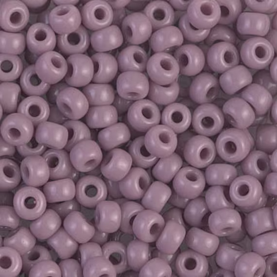 Seed Bead 6-410 Miyuki Beads 6/0 Opaque Mauve 20 Grams Diy