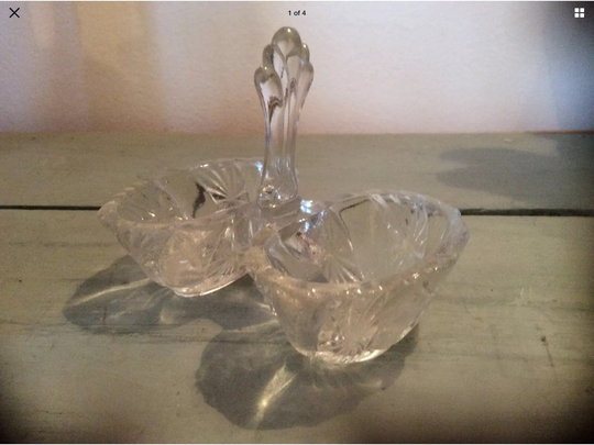 Vintage French Glass Salt