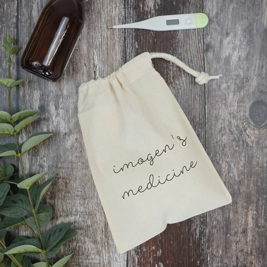 Personalised Medicine Bag- Medication Bag - Pouch Kids Named