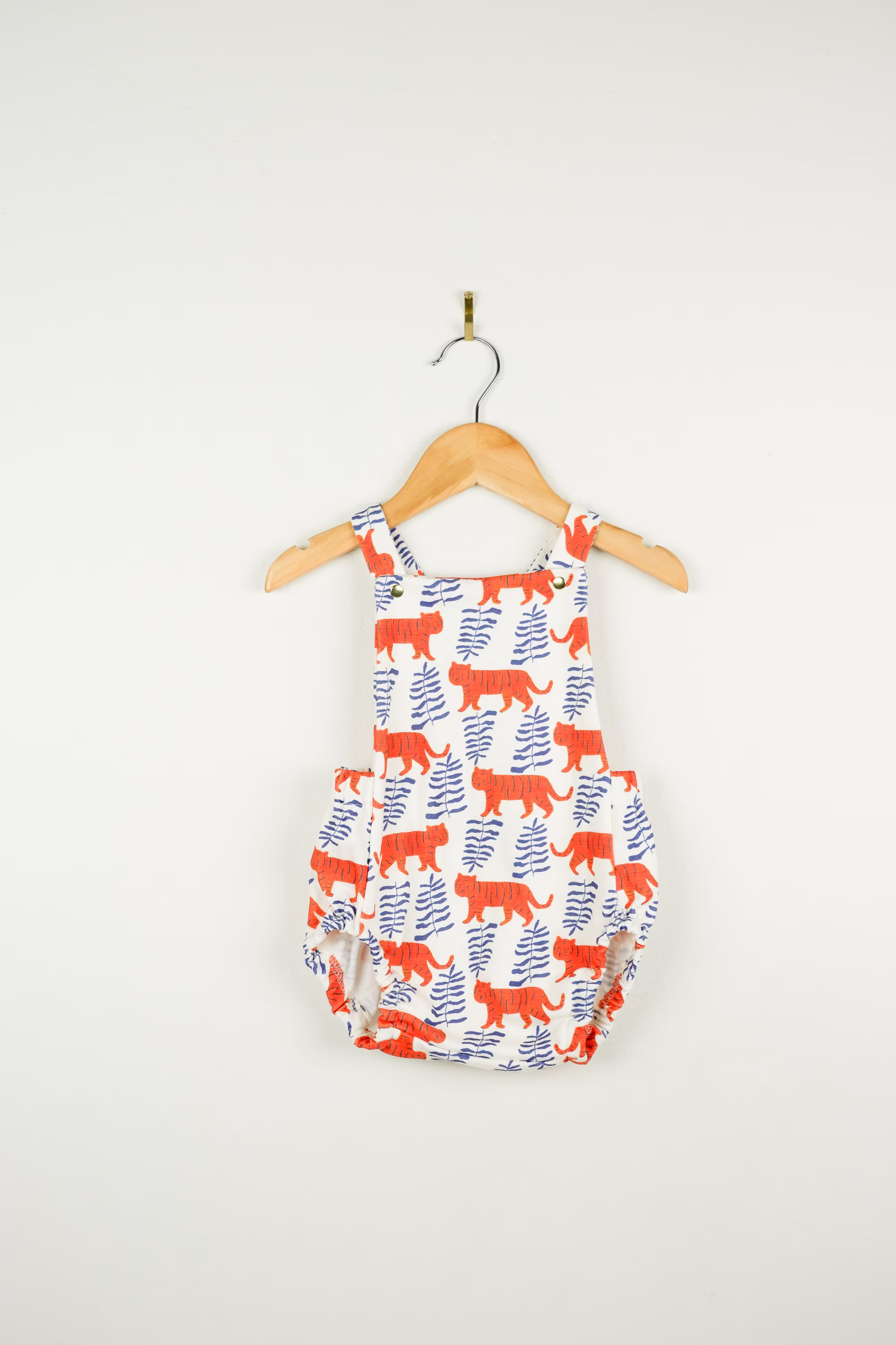Boho Baby Romper/Tiger Print Clothes Toddler Playsuit Organic Girls Summer // Beach