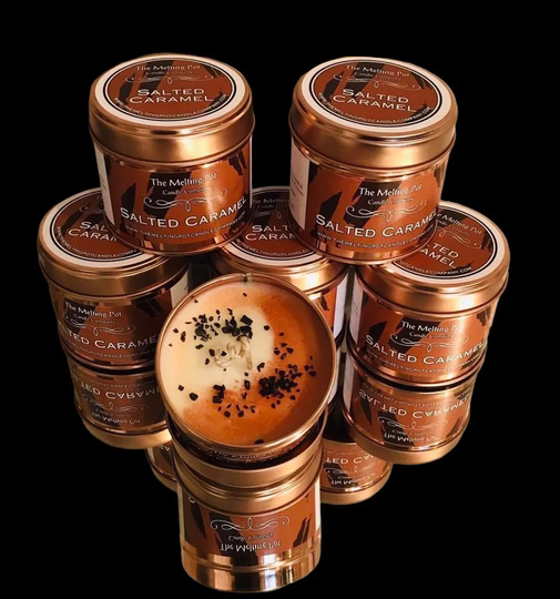 Salted Caramel Candle Tin